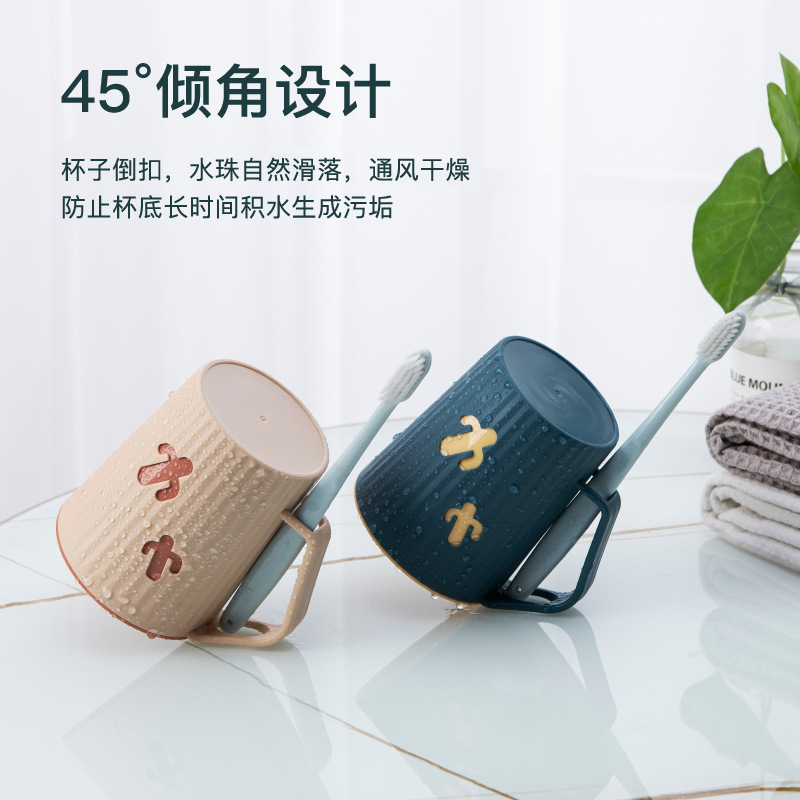 Cactus Mouthwash Cup Double-Layer Thickeneded Wash Cup Home Dormitory Toothbrushing Cup Creative Shape Travel Essentials