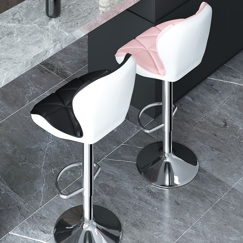Bar Chair High Stool Modern Simple Bar Chair Home Liftable Bar Stool Front Desk Backrest Rotating Cashier Chair