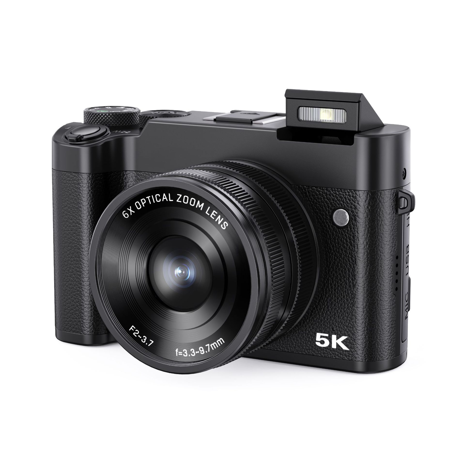 Cross-Border 5K High-Definition Digital Optical Zoom Camera, Student Party Selfie Camera, Home Entry-Level Mirrorless Camera