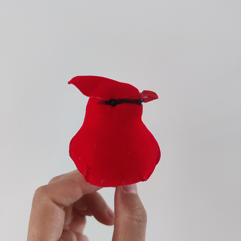 14cm Cardinal Bird Christmas Red Bird Foam Bird Artificial Bird Christmas Decoration Christmas Tree Longdie Crafts