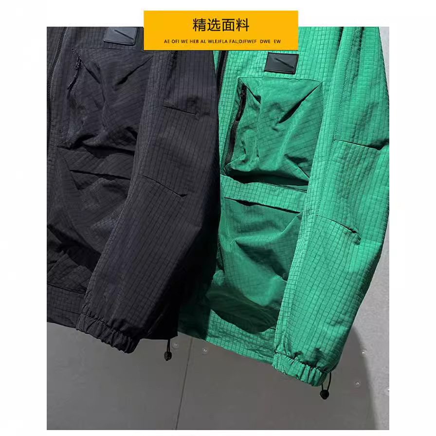 New plus size fashion tooling functional hooded Japanese style cool quality, drag, drag, trench coat