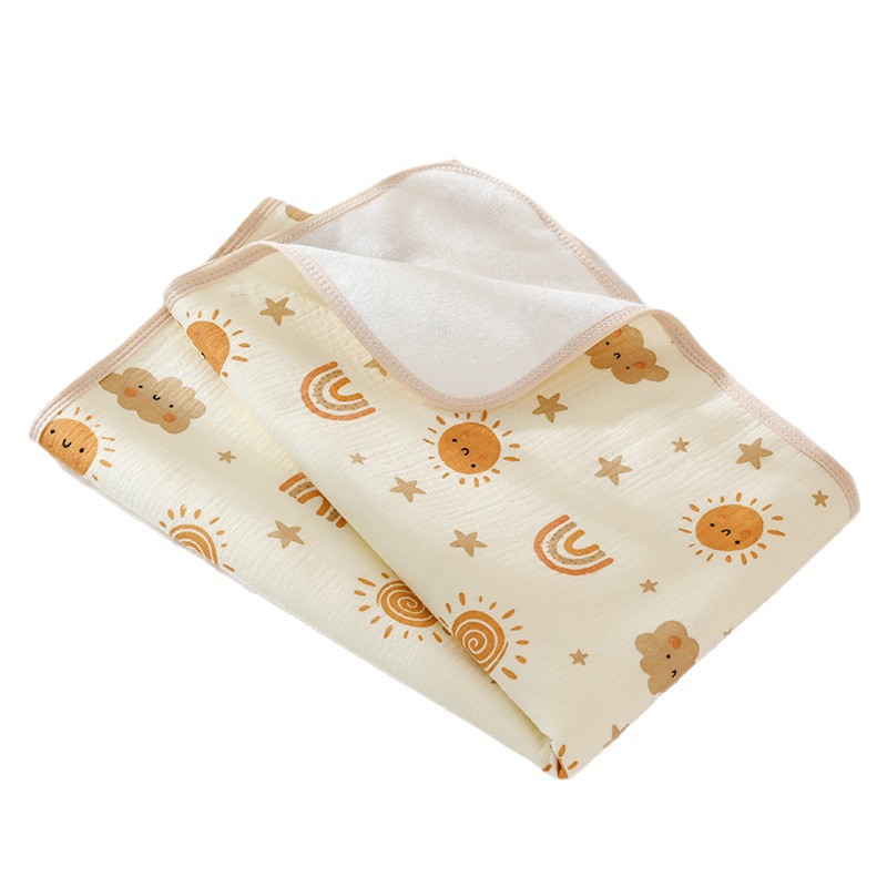 Class a Crepe Diaper Pad Waterproof Breathable Baby Newborn Bed Sheets Large Size Mattress Washable Aunt Pad