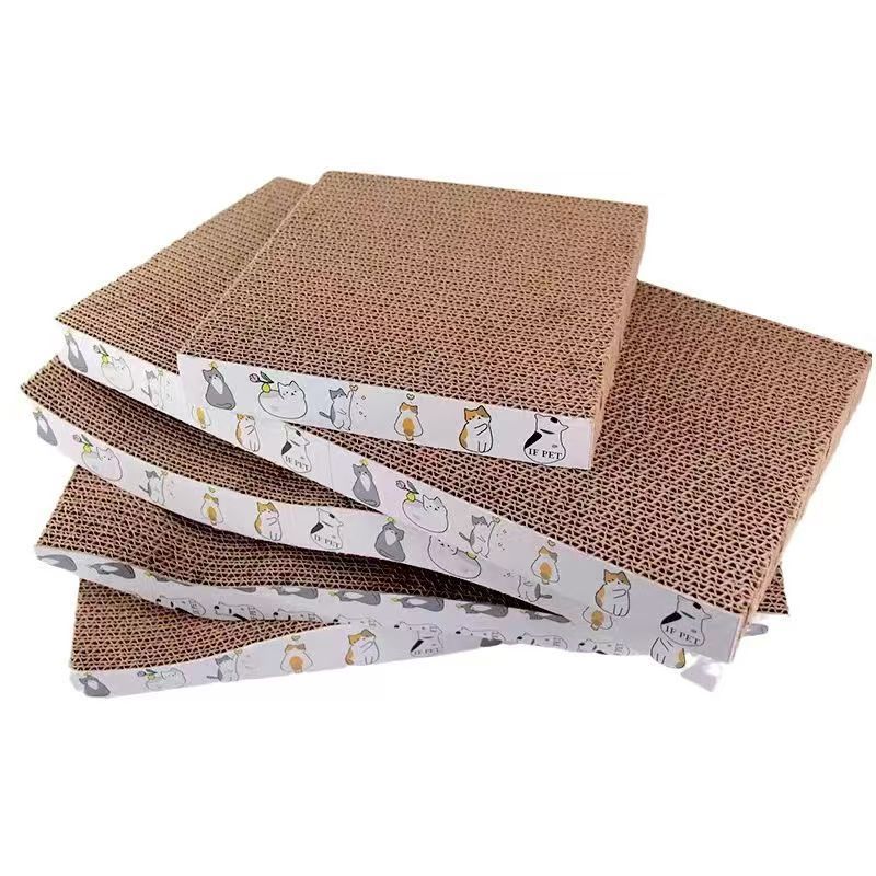 Cat Scratch Board in stock Pet Supplies Wholesale Cat Nest Cat Toys Wear-resistant and Scrap-resistant Integrated Corrugated Paper Cat Scratch Board Factory