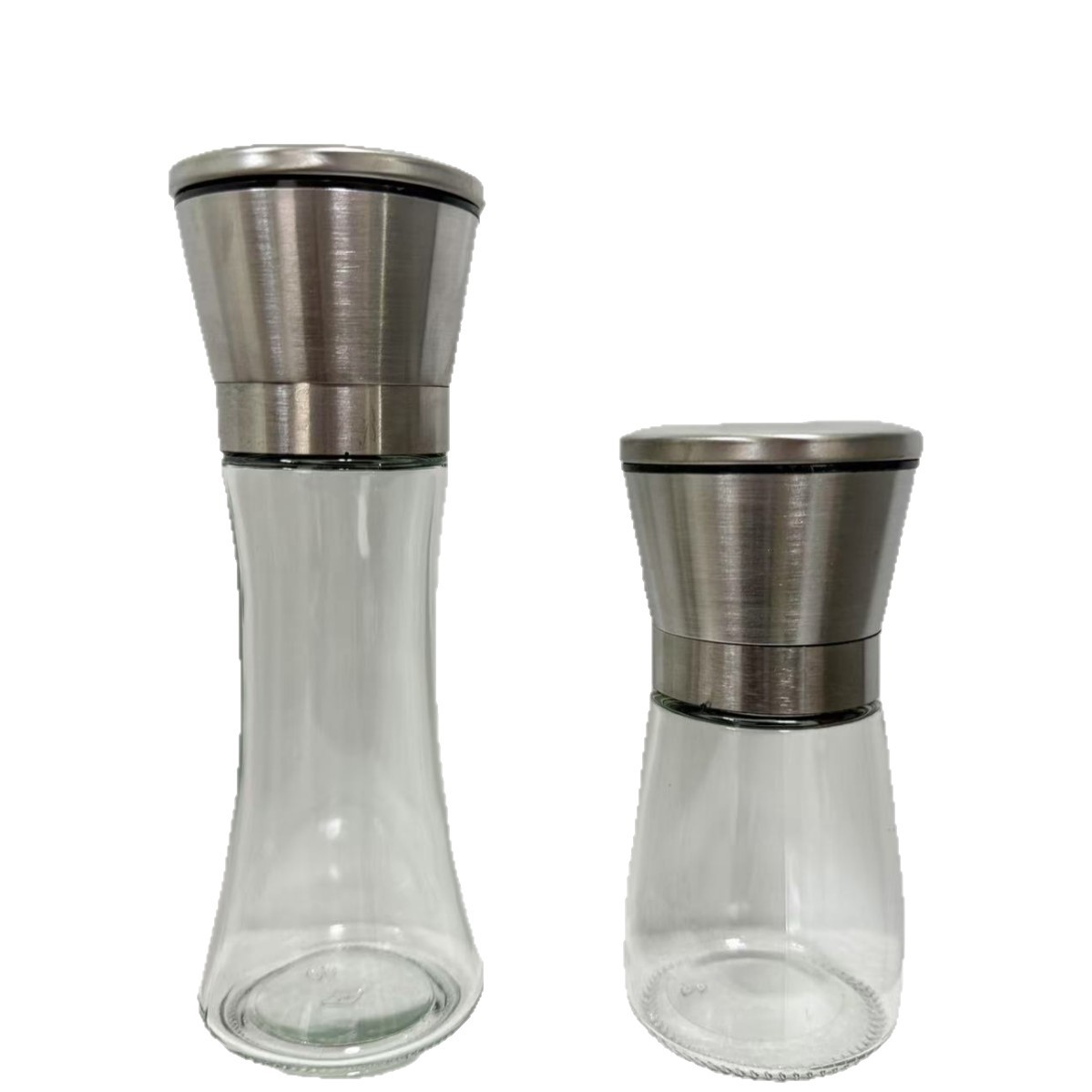 Stainless Steel Grinding Bottle Black Pepper Grinder Carbon Steel Core Western Food Barbecue Seasoning Manual Rotary Grinding