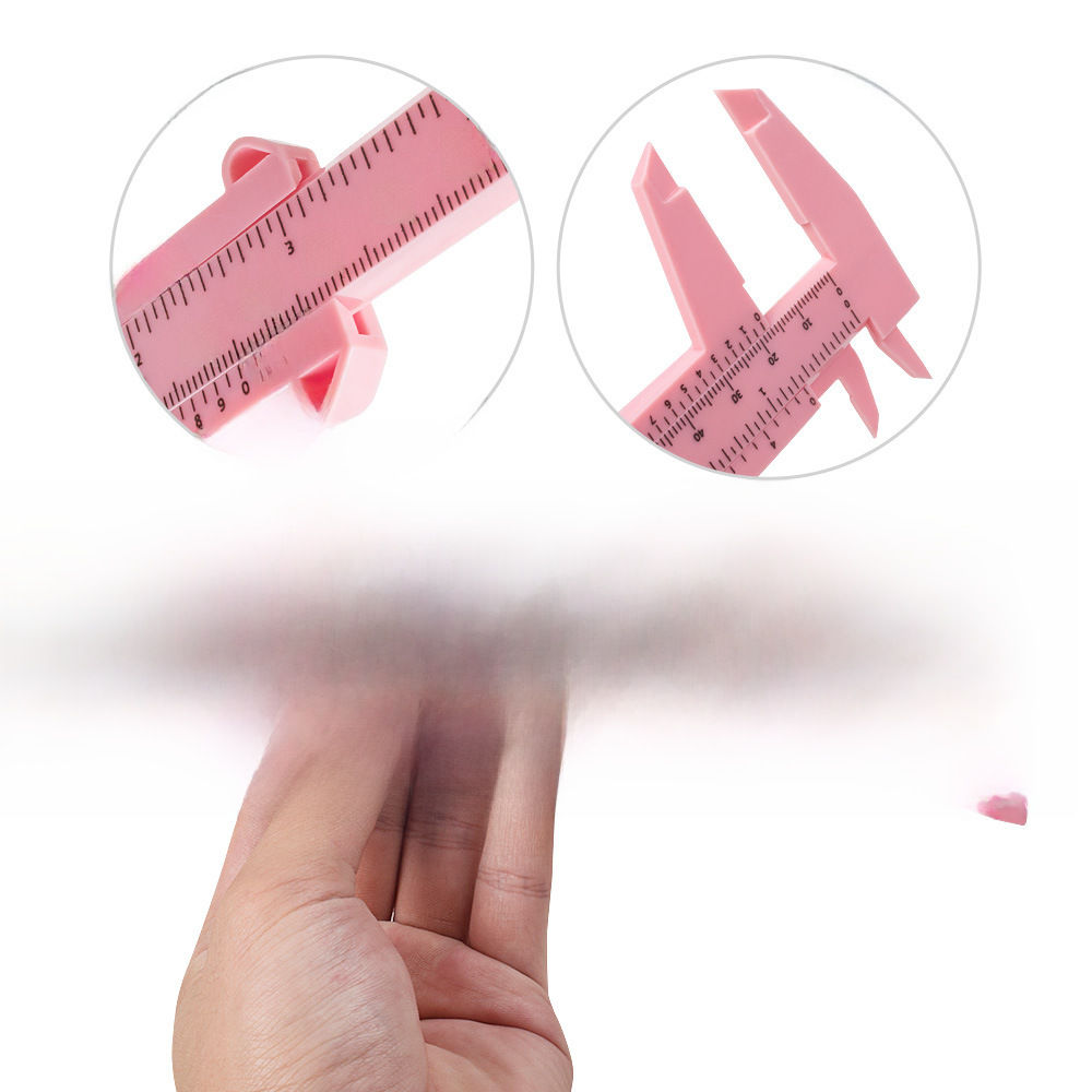 Factory direct thrush auxiliary positioning ruler gold proportion eyebrow ruler embroidery 150mm plastic vernier caliper