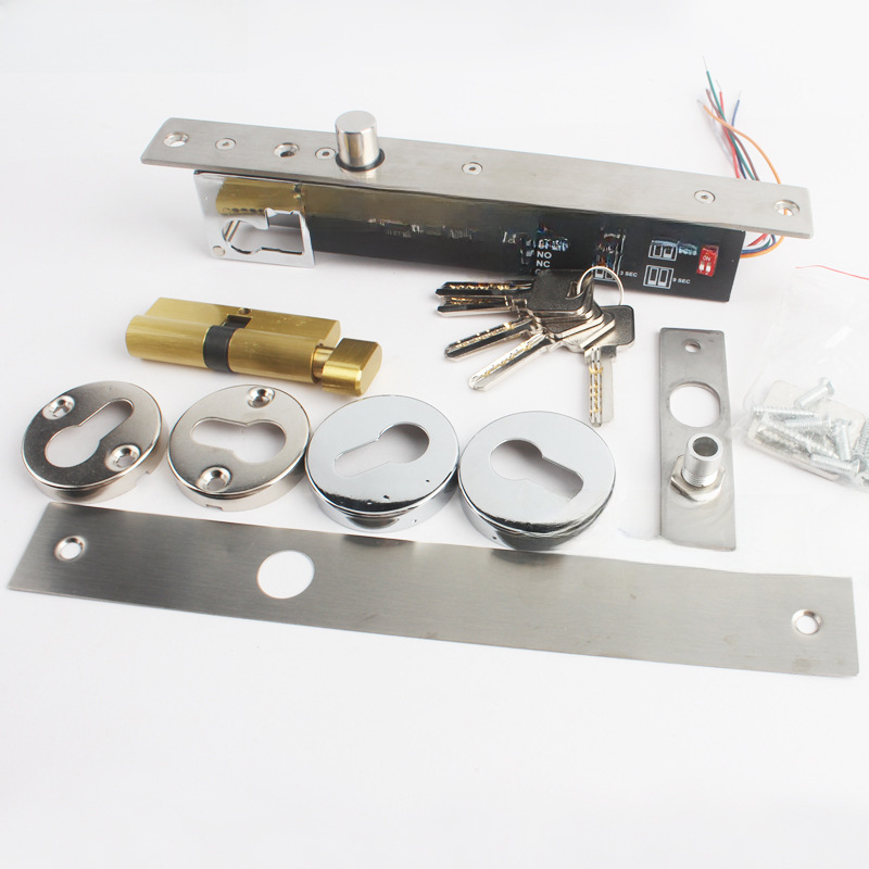 Prison lock with key electric lock with key electric plug lock solid narrow power off lock signal 12v lock head