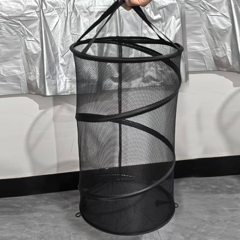 Factory Direct Supply Large Oxford Cloth Foldable Dirty Clothes Basket Convenient Floor-Standing Mesh Breathable Portable Clothing Storage