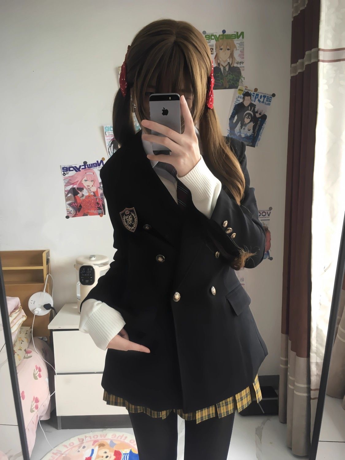 Pudding Bear Blazer Women's Autumn and Winter Jk Uniform Preppy Japanese Student School Uniform Female College Student Waist Suit