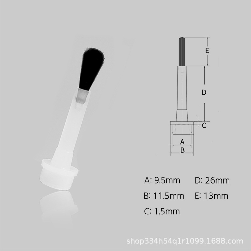 Арочная кисть для волос Кисть для клея для лака для ногтей Одноразовая пластиковая кисть Кисть для ногтей Маленькая кисть для волос Кисть для ногтей