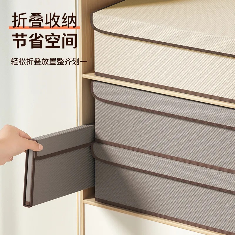 Dormitory Bedroom Three-in-One Visual Cotton and Linen Underwear Storage Box Household Socks Underwear Bra Drawer Type Organizer