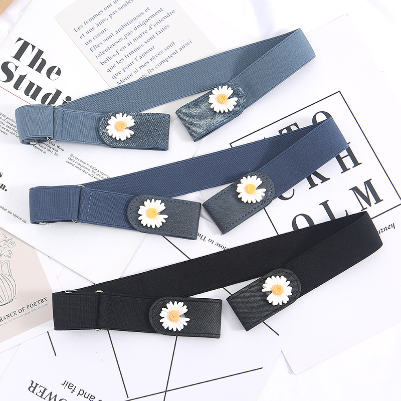 Source Factory Lazy Belt Women's Elastic Pants Belt Jeans Big Change Small Invisible Belt Waist Tight Artifact