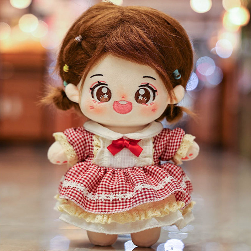 Spot 20cm Cotton Doll Naked Baby Non-Attribute Casual 15cm Skirt Cute Baby Clothes Cotton Doll Clothes