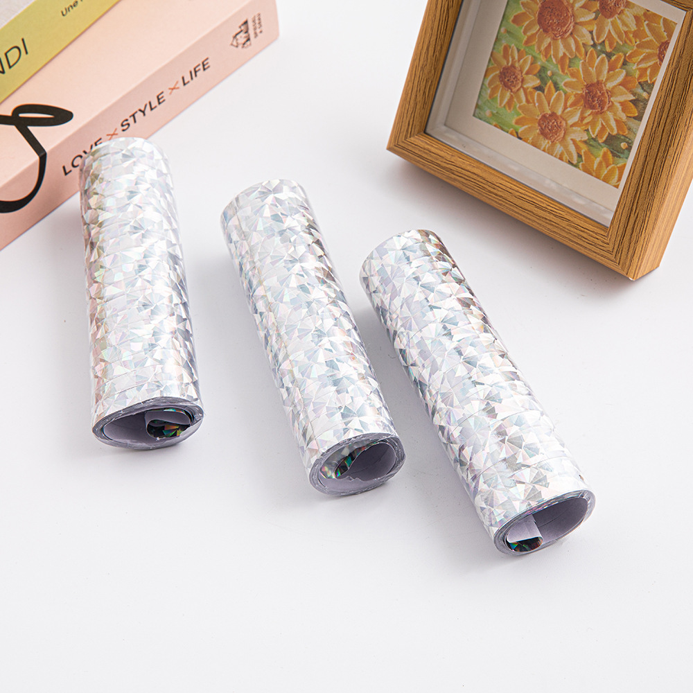 Send Paper Birthday Party Supplies Factory Direct Sales Mouth Blowing Ribbon Streamer Aluminum Mold Delivery Paper Atmosphere Props Wholesale