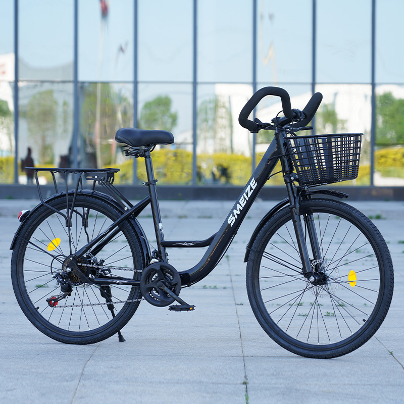 26inch Men's and Women's Lightweight Travel Shock Absorbing Disc Brake Bicycles Adult Student Bicycles Commuting Elderly Adult Bicycles