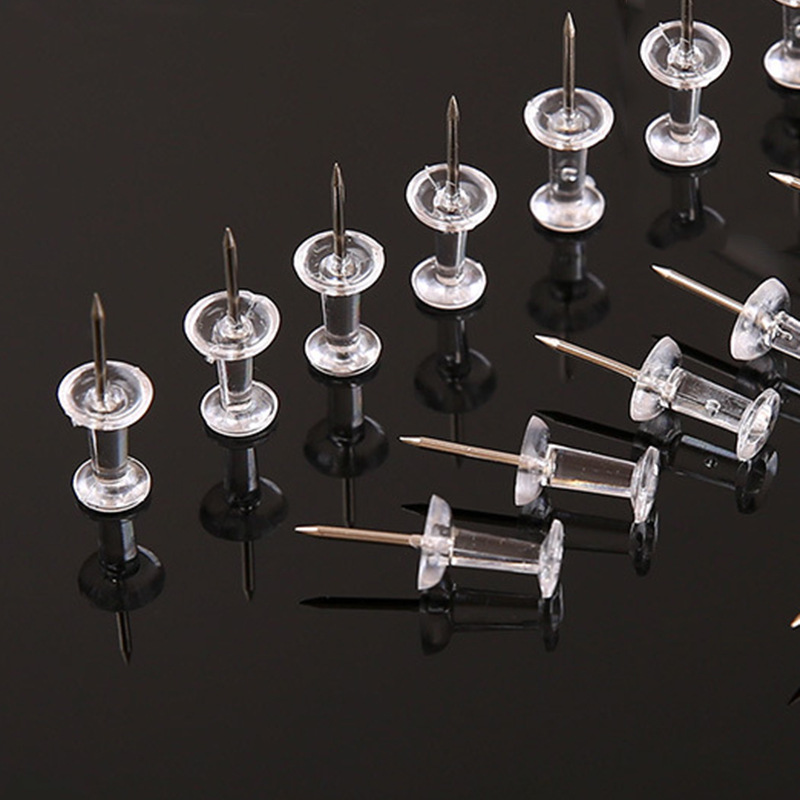 Transparent I-pin pushpin Cork nail teaching material nail office document nail painting nail Wholesale rose gold nail