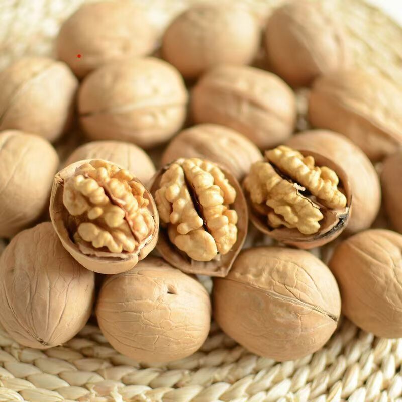 500g Xinjiang Paper-Skinned Walnuts Shipped by Hand, Aksu Raw Walnuts Can Be Peeled by Hand and Opened by Squeezing, New Paper-Skinned Raw Walnuts