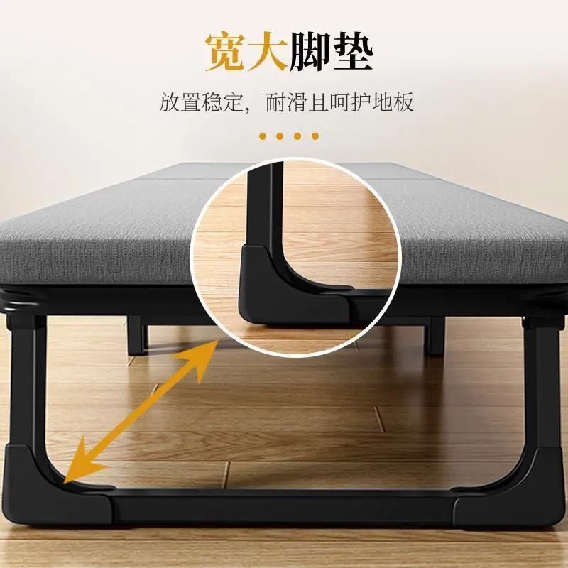 Folding Bed Recliner Office Lunch Break Bed Home Small Bed Single Bed Adult Portable Bedside Simple Companion Bed