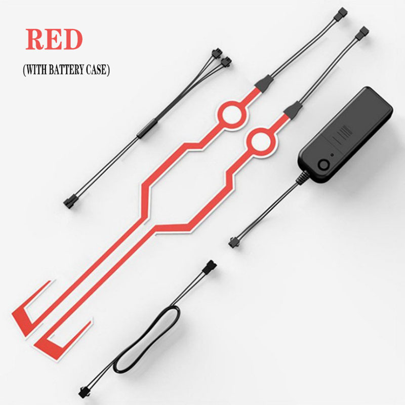 Wholesale Modified Helmet Lights El Cold Light Panels for Night Driving, Cycling, Delivery, Motorcycle Flashing Helmet Light Strip for Safety