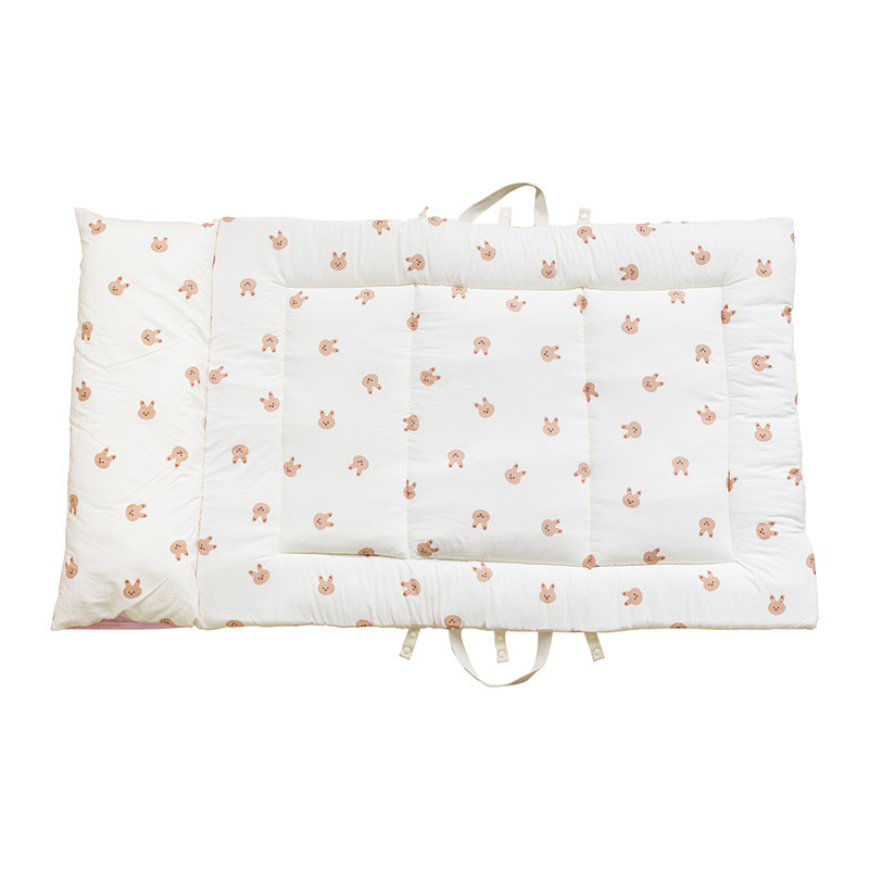 Infant Baby Kindergarten Printed Washable Cotton Four Seasons Cartoon Nap Thick Mattress Pillow Portable