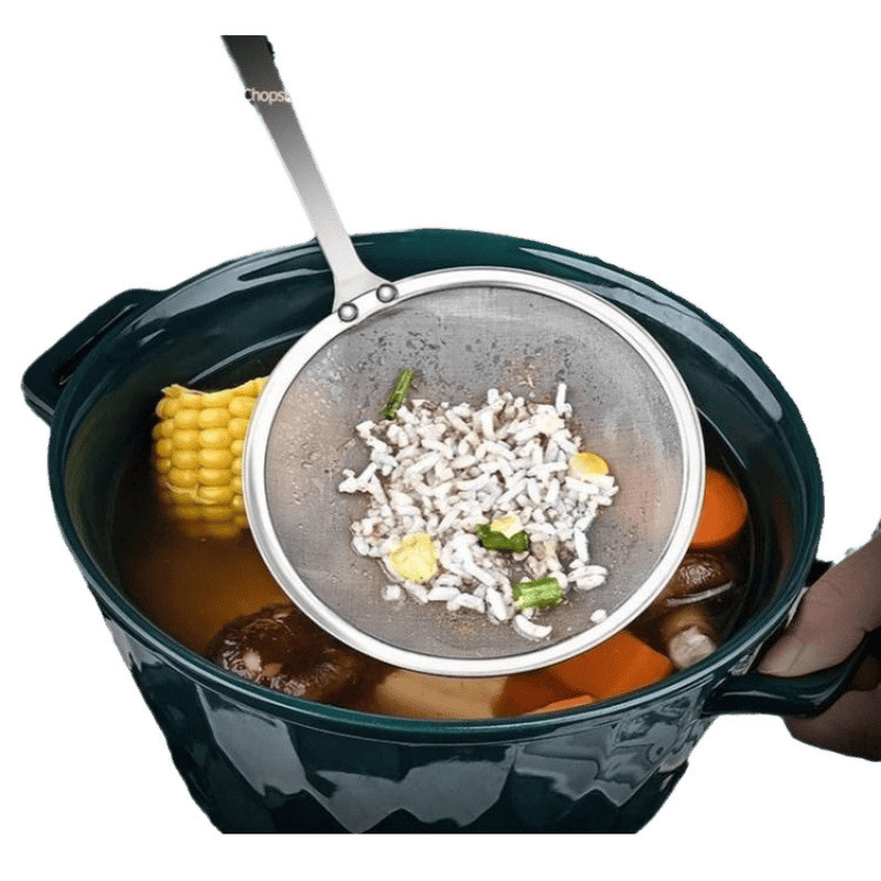 Ultra-Fine Mesh Skimmer for Home Kitchen Soy Milk Filter Strainer Skimmer Oil Separator Strainer