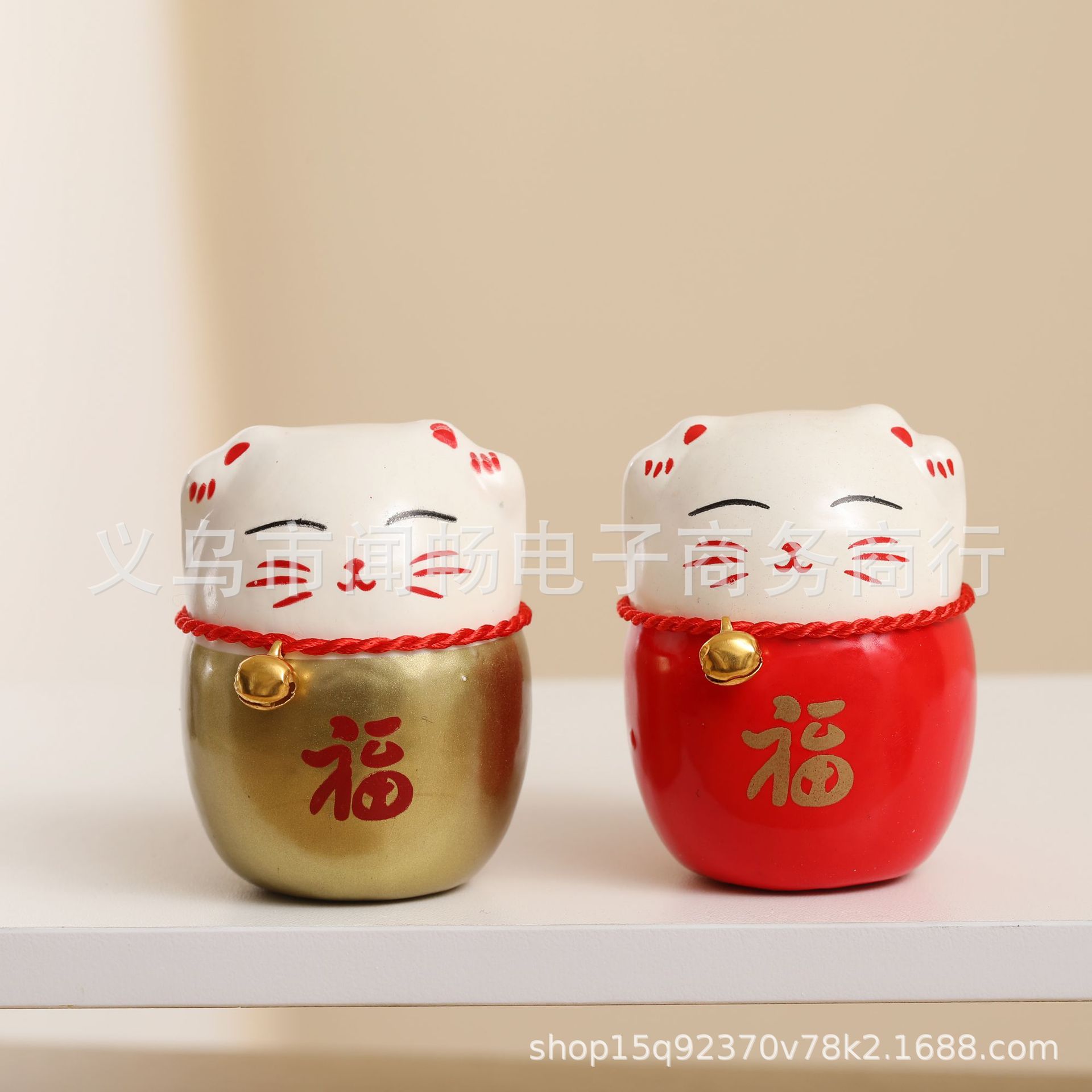 Bring in Wealth and Treasure Cat Ornament Wholesale Creative Wedding Blessing Bucket Hug Bucket Bring in Wealth and Treasure Cat DIY Accessories