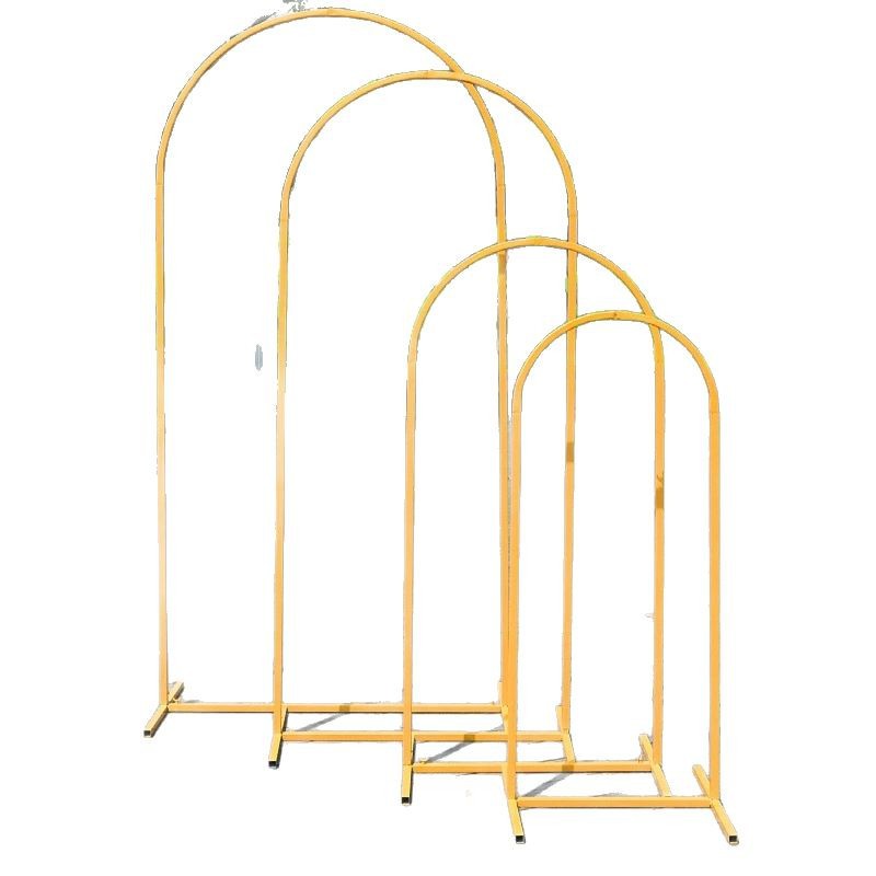 Wholesale new wedding props black arched arch stage background welcome ornaments decorative wedding iron flower stand