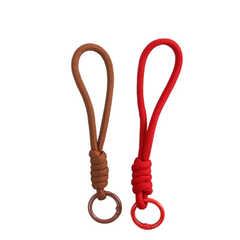 Multicolor Mobile Phone Lanyard Short Anti-Lost Wrist Rope Hand-Woven Cotton Rope DIY Jewelry Accessories Keychain Pendant