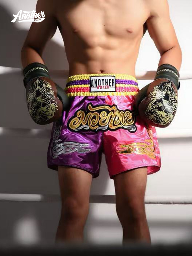 Wholesale Boxing Pants, Fighting Pants, Muay Thai Shorts, Boxing and Sanda Clothes, Training Fighting Shorts, Men's and Women's Splicing Models