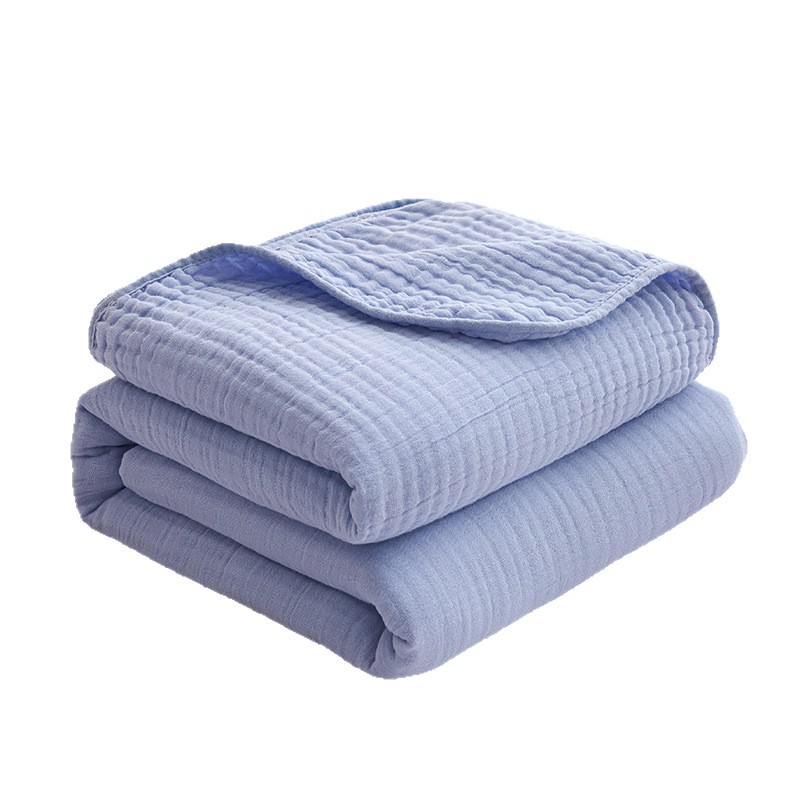 Class A Six-layer Cotton Gauze Towel Quilt Plain Cotton Towel Blanket Single Double Air Conditioning Summer Cool Blanket Thin Quilt