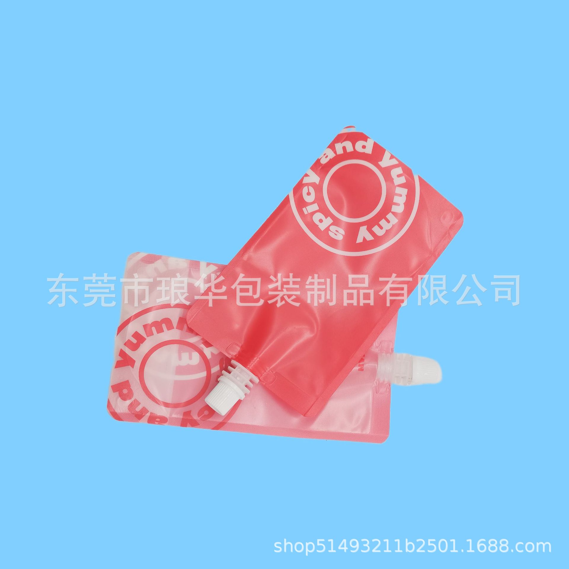 8.6 Self-Standing Spout Bag Food Grade Liquid Dispensing Bag Color Printed Disposable Soy Milk Bag Liquid Juice Spout Bag