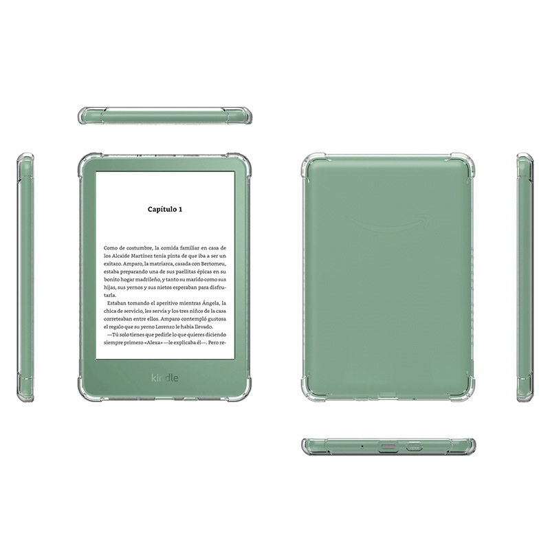 Kindle 2024 Case Four Corner Drop-Resistant Transparent K12 KPW6 KC 12th TPU Soft Case