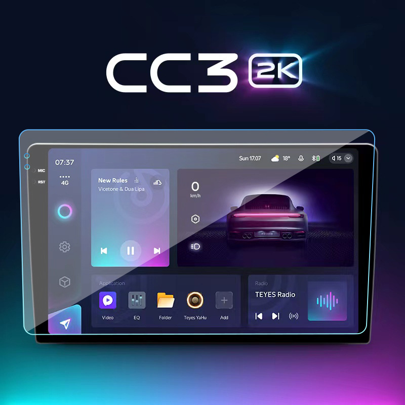 Suitable for Teyes 2K 9inch 10inch Android Car Navigation Universal Screen High-Definition Tempered Central Control Protective Film