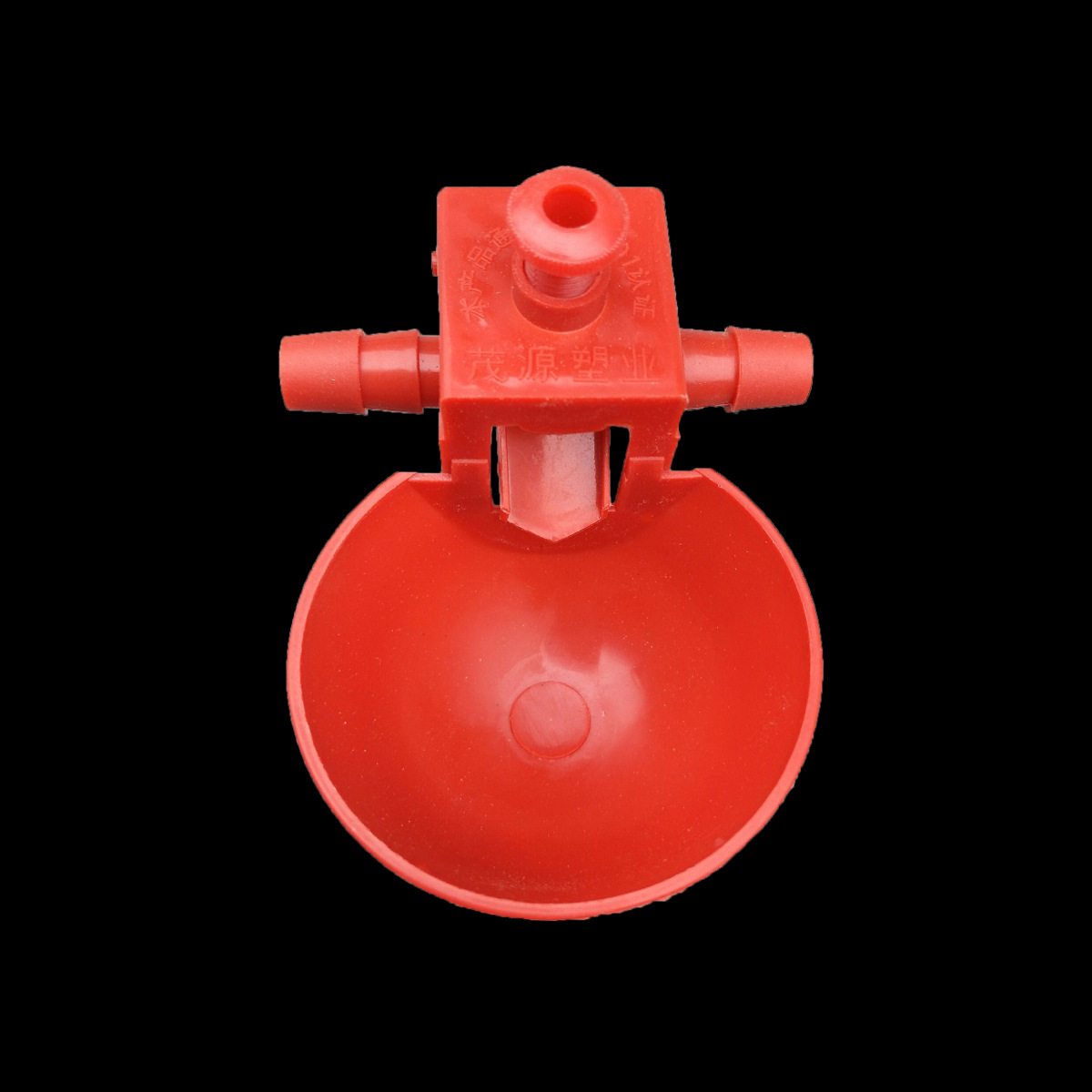Maoyuan Plastic Industry Produces Red Plastic Adjustable Water Level Drinking Water Device Quail Drinking Bowl Bird Automatic Drinking