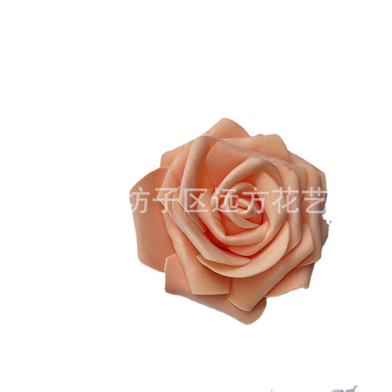 Four-Layer Slr Rose Head DIY Artificial Flower Pe Foam Wedding Corsage Hair Accessory Decorative Flower Curling Corner Artificial Bubble