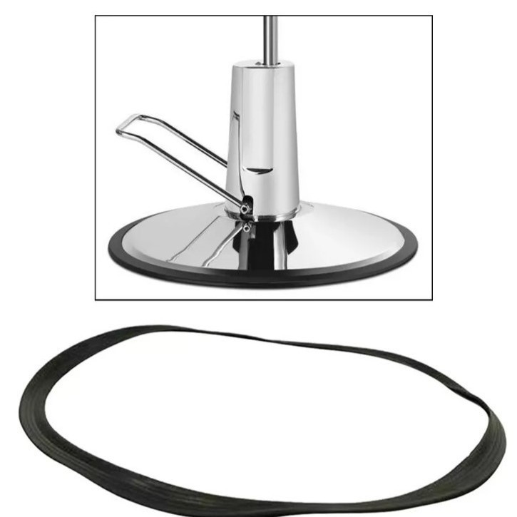 in stock hair salon furniture barber chair accessories 680MM chassis rubber sleeve non-slip mute cushion hairdressing chair bottom