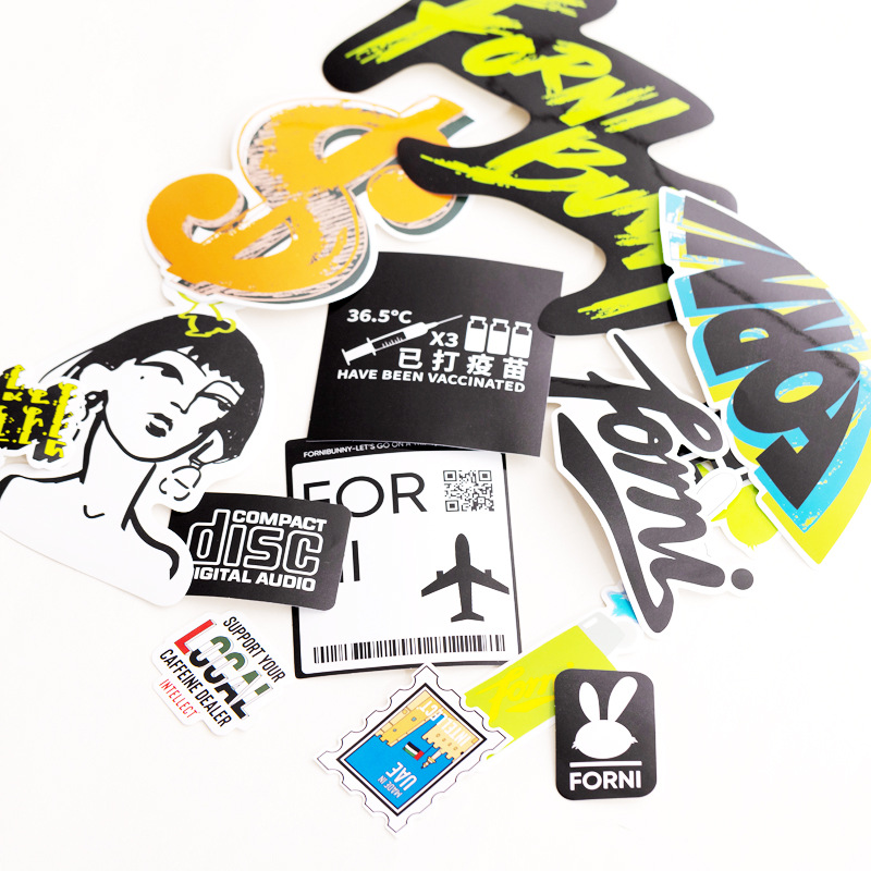 Product Packaging Sticker Customization Cartoon Handbook Self-Adhesive Label Customization Daily Chemical Product Label Bottle Sticker Printing