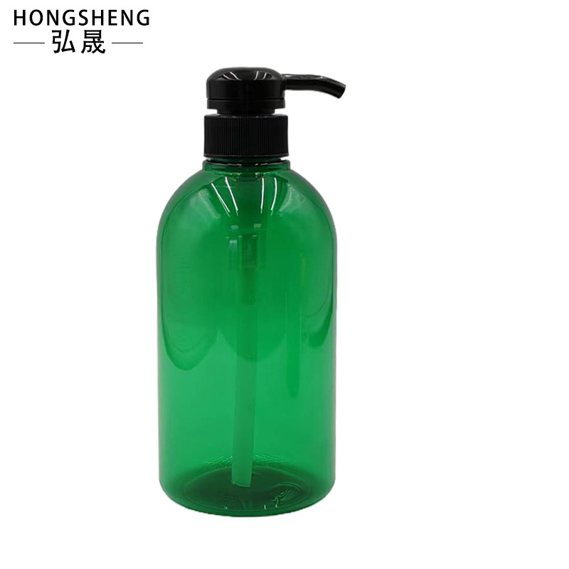500ml Green High-End Shampoo Bottle, Shower Gel Press Bottle, Conditioner Empty Bottle, Pet Hand Sanitizer Pump Bottle