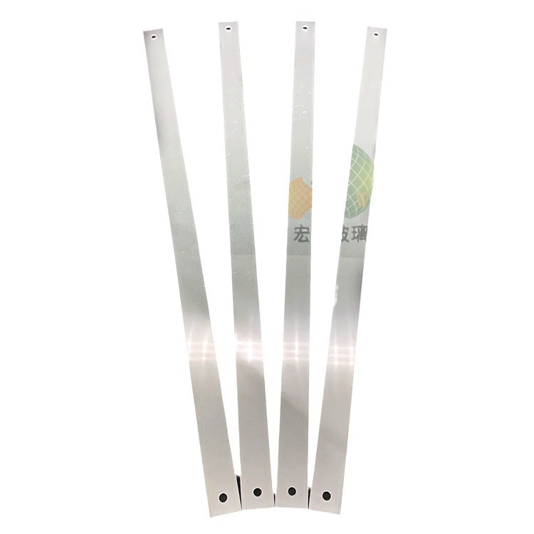 Hongwang lamp glass batch production single-sided frosted tempered glass drilling 2mm