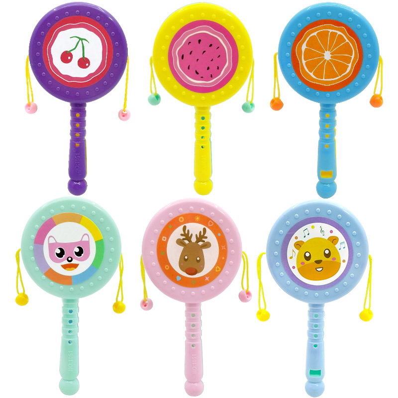 Cartoon plastic rattle baby fruit pattern rattle early education small toys hand rattle rattle gift wholesale