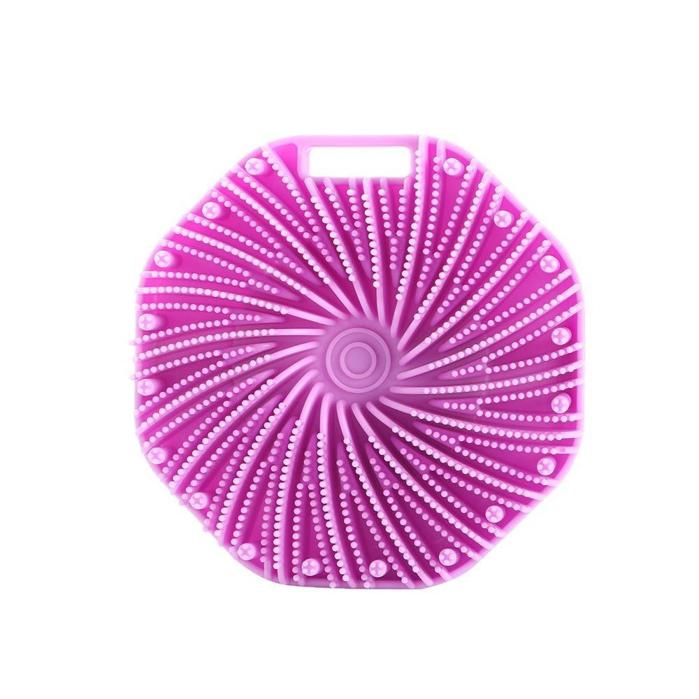 Cross-Border Amazon Silicone Multi-Sided Bath Brush Portable Wall-Mountable Silicone Bath Brush Hexagonal Bath Brush