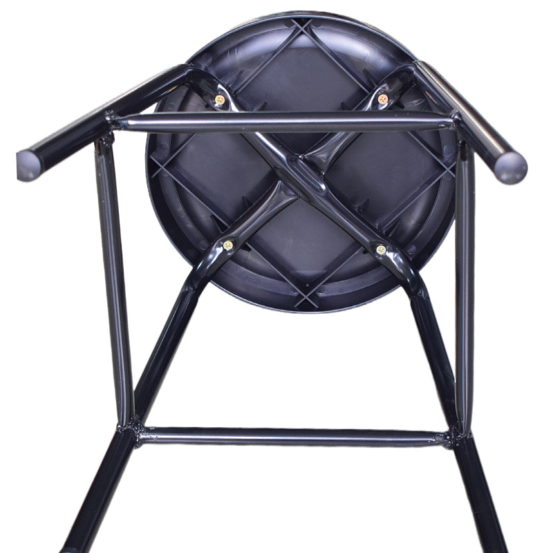 Anti-Static Stool with Four Reinforced Legs, Suitable for Purification Work, Workshops, Assembly Lines, Dining Halls, Round Stool, Silent