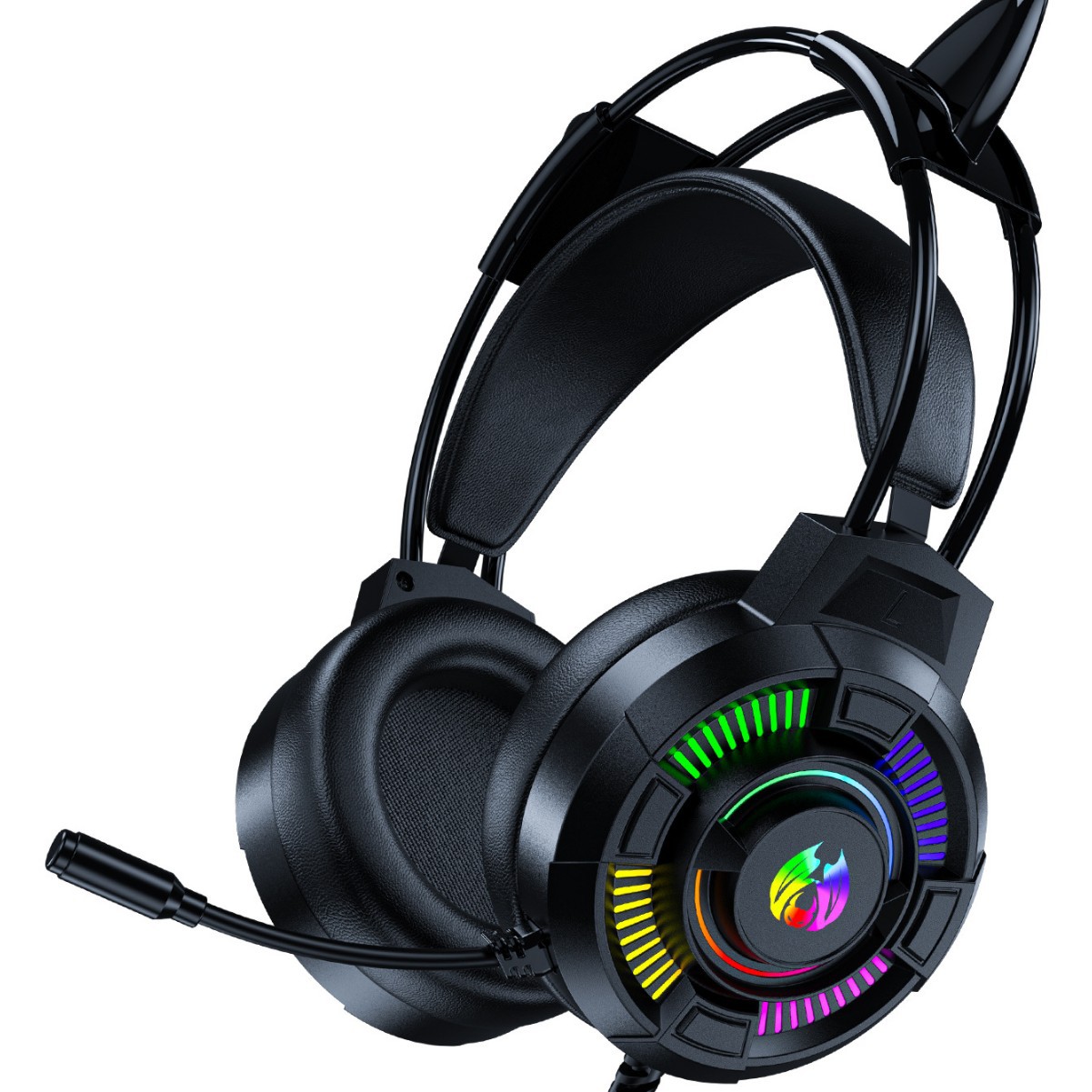 Amazon's Best-Selling Cross-Border Gaming Headset with Immersive Lighting Effects and Comfortable Design for Internet Cafes