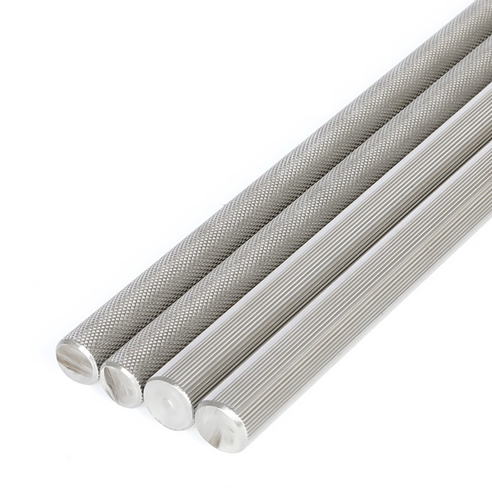 45 # Steel Round Bar, Easy to Cut, Steel Mesh Knurled Bar, Environmentally Friendly Iron Straight Knurled Bar, Supports Customized Zero-Cut Processing