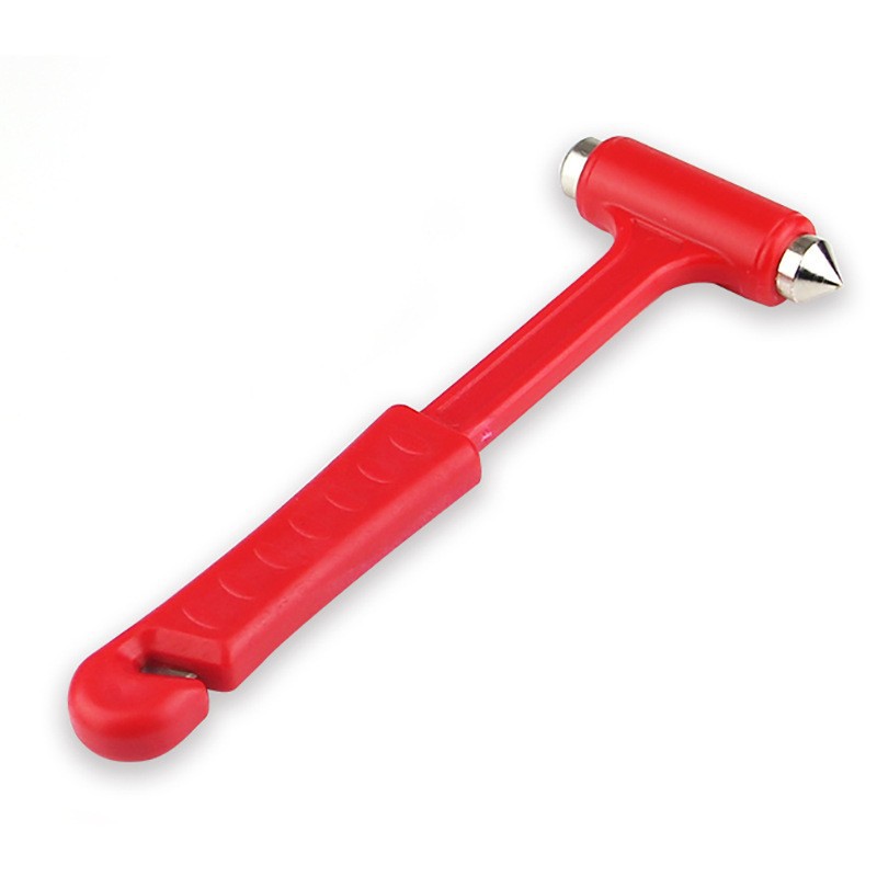 Car emergency safety hammer multi-function two-in-one survival hammer long handle broken window artifact outdoor emergency hammer cutting