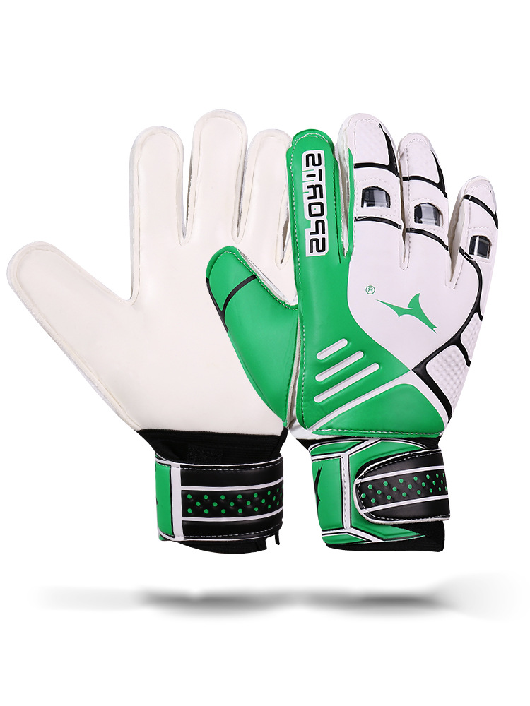 Football goalkeeper gloves goalkeeper adult children professional primary school students finger protection equipment non-slip training wear-resistant gloves