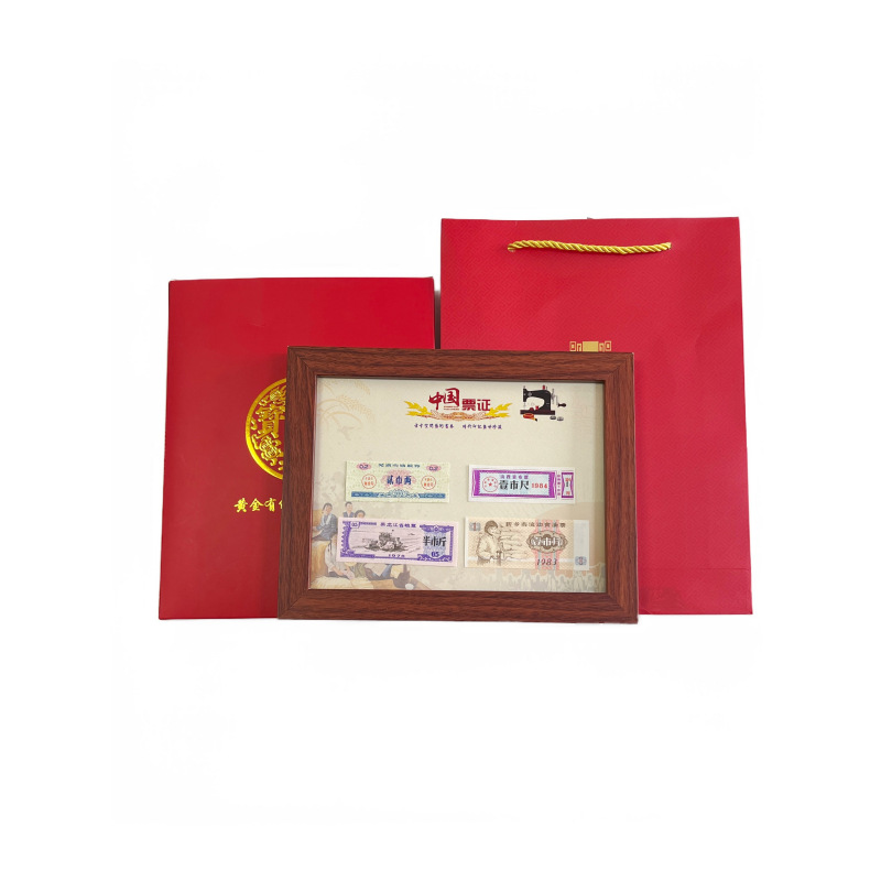 Factory Direct Sales, Ticket Collection Ornaments, Grain Tickets, Cloth Ticket Collection, Gift Decorations with Packaging Boxes, One Piece Dropshipping