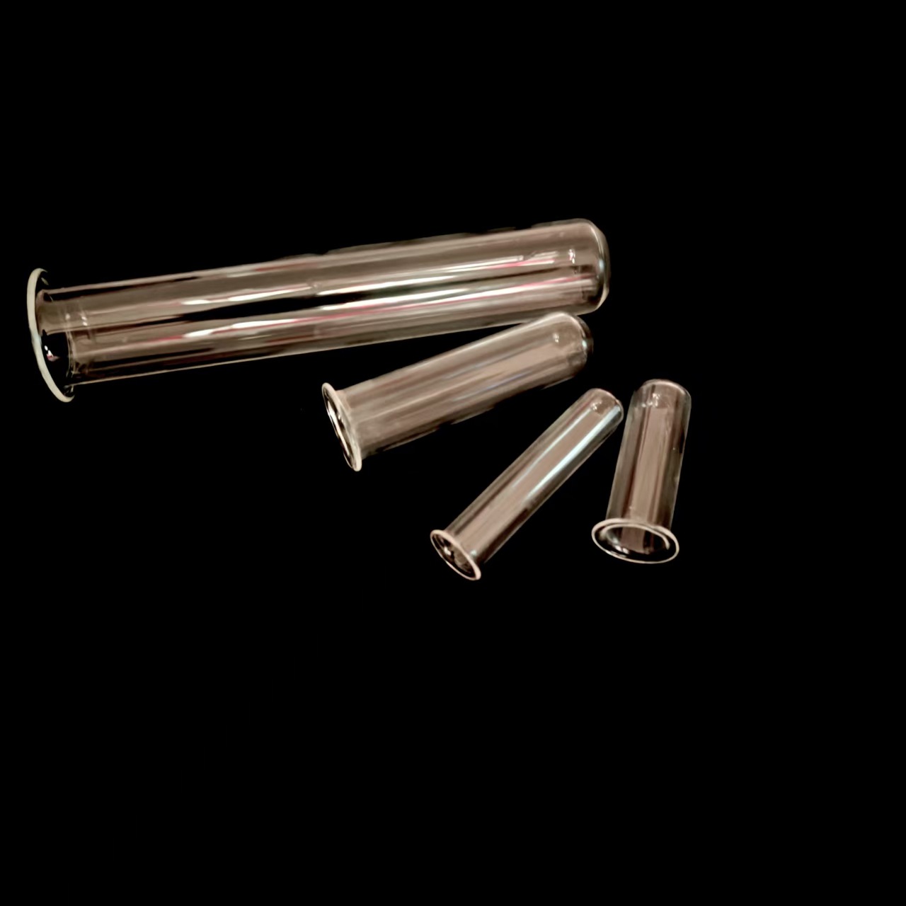 Transparent Straight Tube Test Tube with Flared Edge, Transparent Glass for Bedroom, Desktop, Living Room, Dining Table, Flower Arrangement Vase