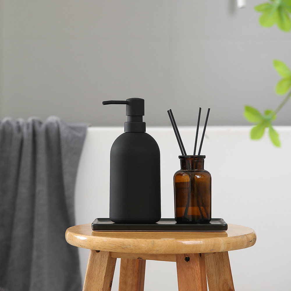 Cross-border black soap dispenser Bathroom Kitchen various lotion bottle sub-bottle dishwashing liquid hand cream hand sanitizer bottle