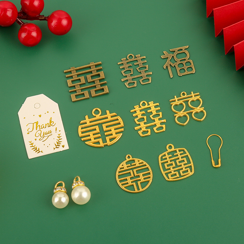 Металлическая коробка для конфет в китайском стиле, маленькие аксессуары для праздников