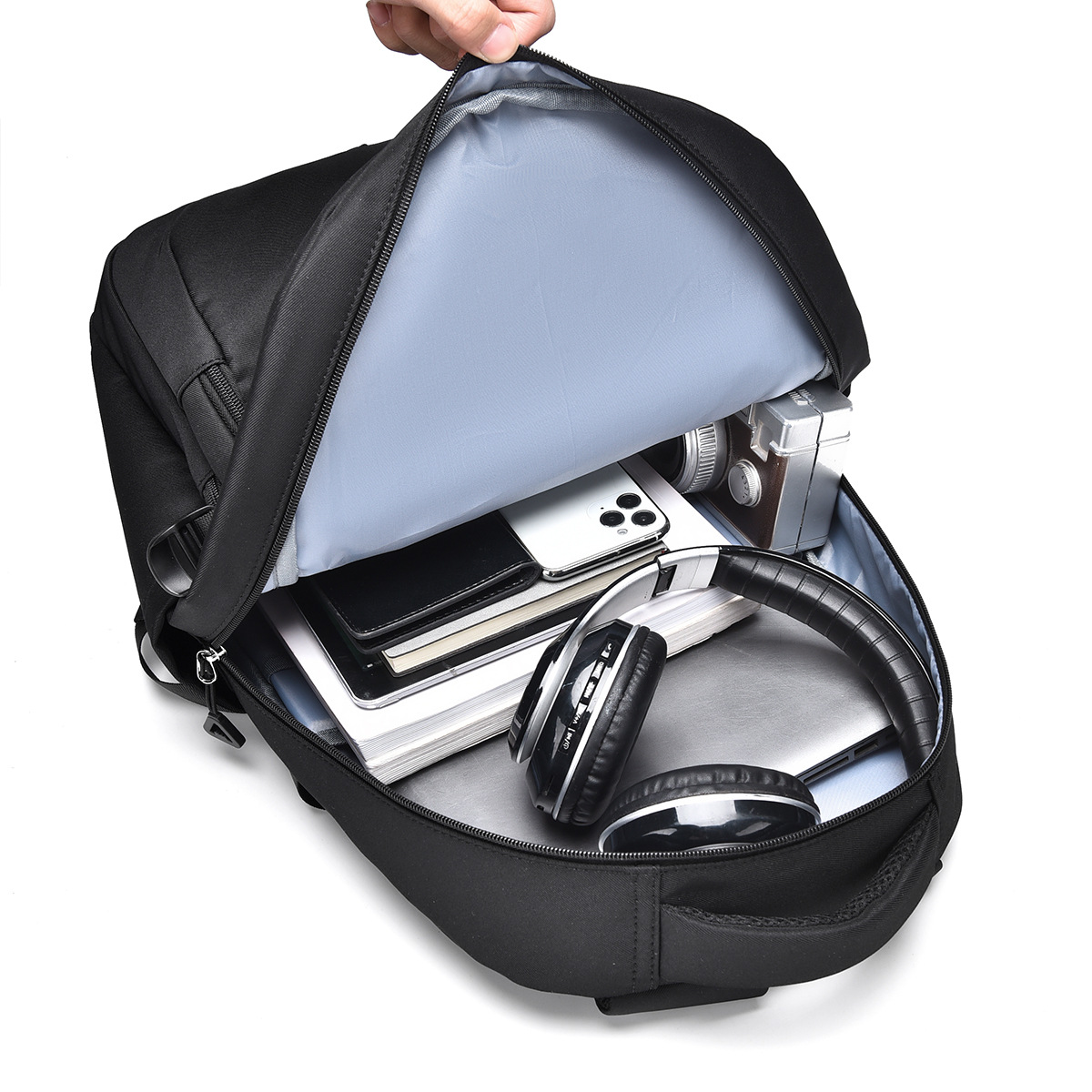 Wholesale all-match solid color new boys and girls daily campus large capacity travel backpack anti-splashing fashion backpack